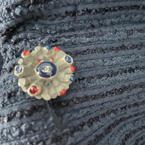 Chanel Art A-Line Scoop Neck Dress in Blue - Picture 5 of 15